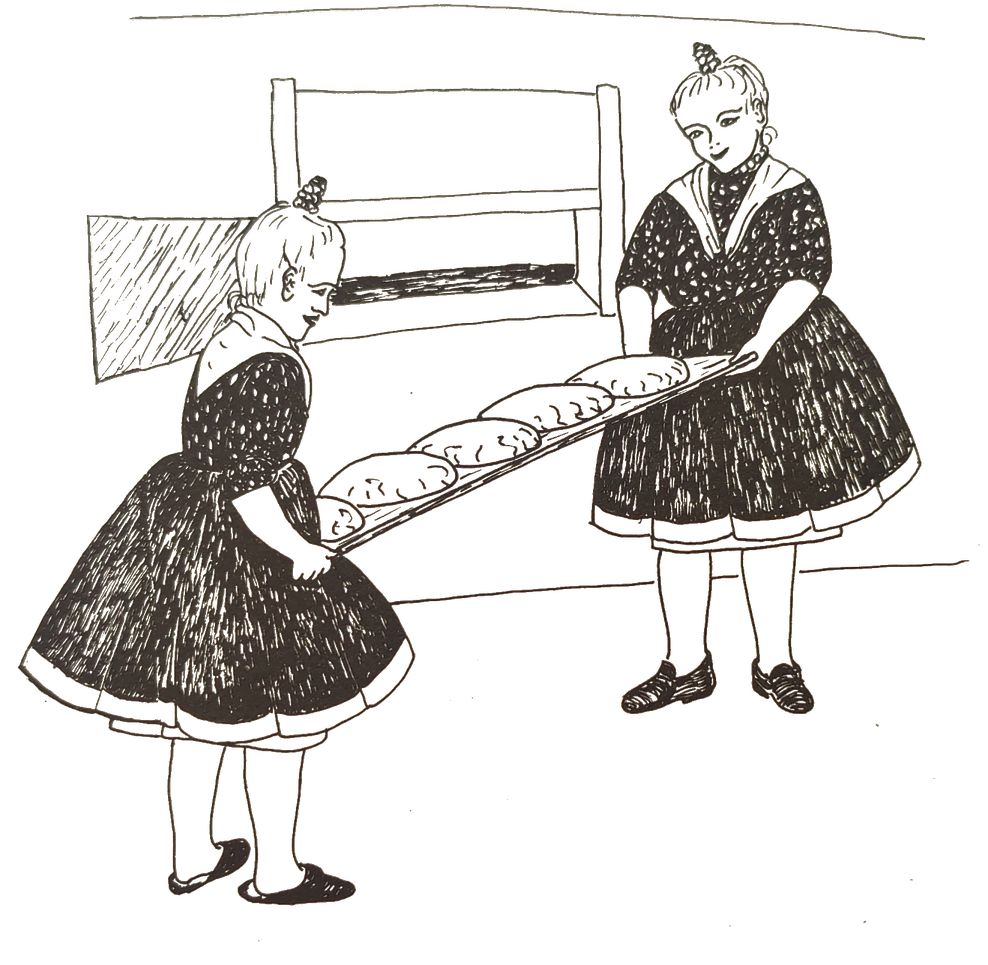 zeichnung - schwälmer backen